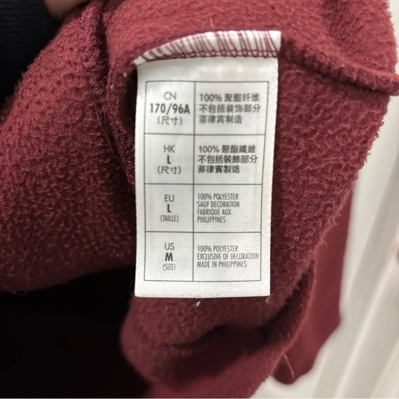 Disney Parks Mickey Mouse Full Zip Fleece Jacket Women’s Size M Disney World Red - Picture 4 of 6